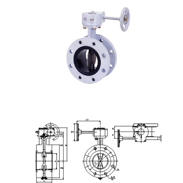 KITZ開滋齒輪型，法蘭型10K蝶閥G-16DJFU-400A