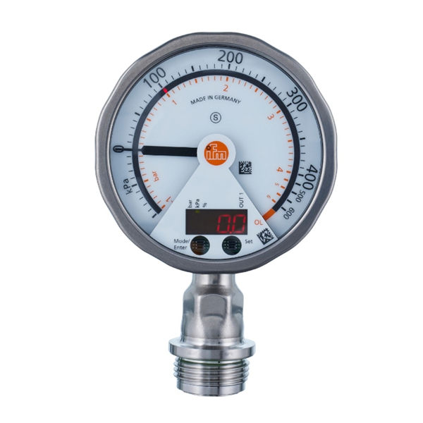 德國(guó)IFM易福門帶模擬顯示屏的齊平式壓力傳感器PG2737 PG-001-REA01-MFRKG/US/ /P