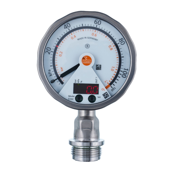 德國(guó)IFM易福門帶模擬顯示屏的齊平式壓力傳感器PG2737 PG-001-REA01-MFRKG/US/ /P